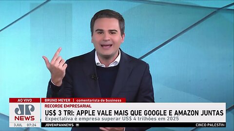 Bruno Meyer: Apple é a primeira empresa a ser avaliada em US$ 3 trilhões