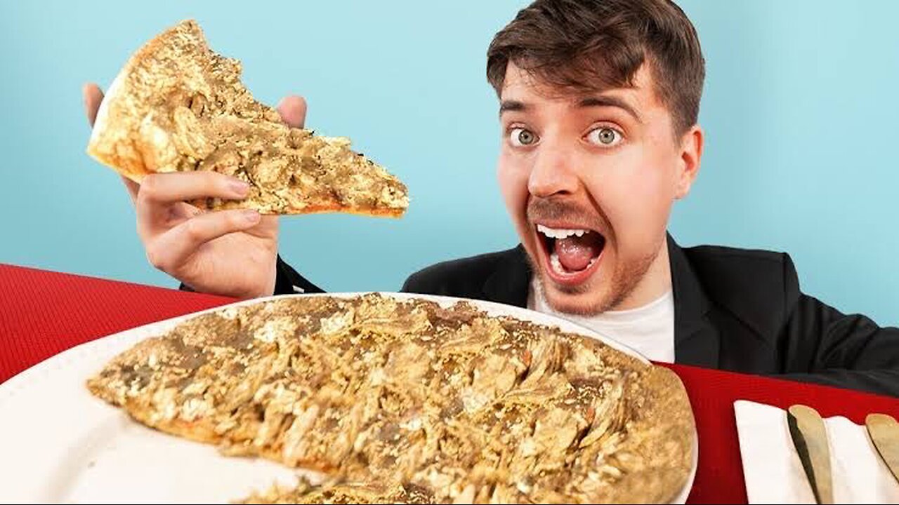 Maine Ek ₹56,00,000 Ka Golden Pizza Khaya| #Mrbeast #Mrbeast_hindi