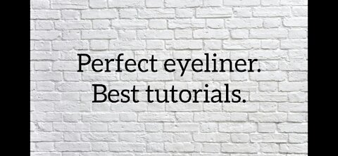 The best makeup tutorials. Eyeliner. Part 1