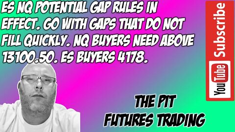ES NQ Premarket Trade Plan - The Pit Futures Trading
