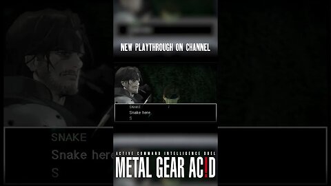 SNAKE | #metalgearacid #metalgear #shorts