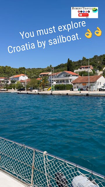 You must explore Croatia by sailboat. 👌👌#croatia #yacht #sailboat #RobertTraveler