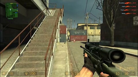 Counter Strike Source Assault Bots #5 Only Sniper Rifles