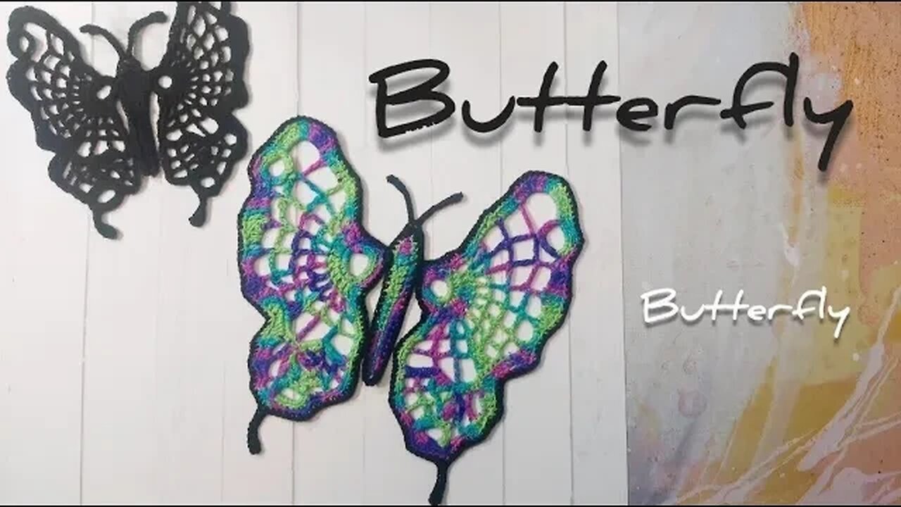 How-to Crochet Butterfly Irish Lace Tutorial
