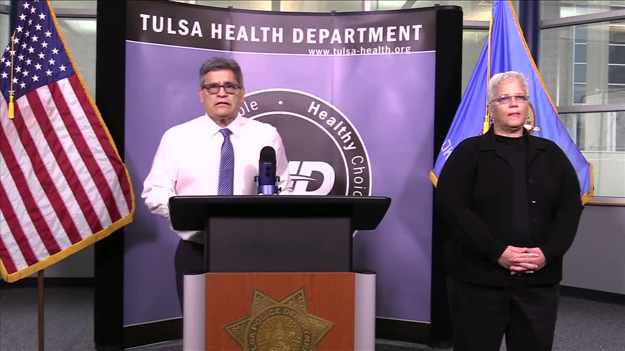 Officials with City, County, Tulsa Health provide COVID-19 Update