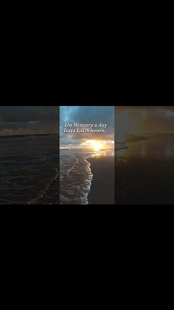 On Mercury a day lasts 1,408 hours #shorts, #short, #funny, #funnymoments, #viralvideo, #foryou