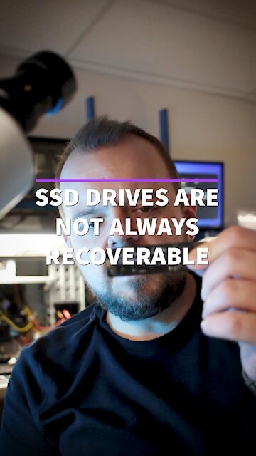 Ssd drives are not always recoverable
