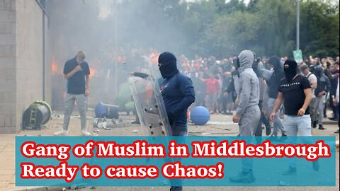 UK Riots | Muslims armed with swords and baseball bats gathered in Middlesbrough