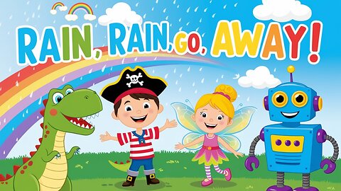 Rain, Rain, Go Away | Fun and Engaging Kids Song with Dino, Pirate, Fairy & Robot | Twinkle Tales