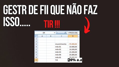 Gestor que não faz isso vai ficar pra trás ..... #fiis #fiinfra #fiagro