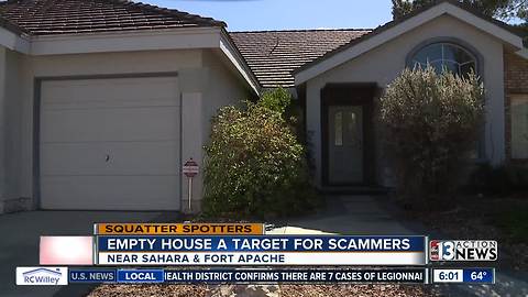 Empty house becomes target for scammers