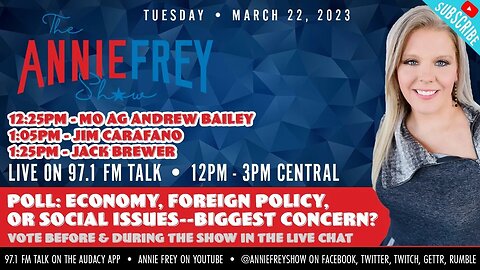 Fatherlessness, Putin and Xi, Kim Gardner in St. Louis • Annie Frey Show 3/21/23