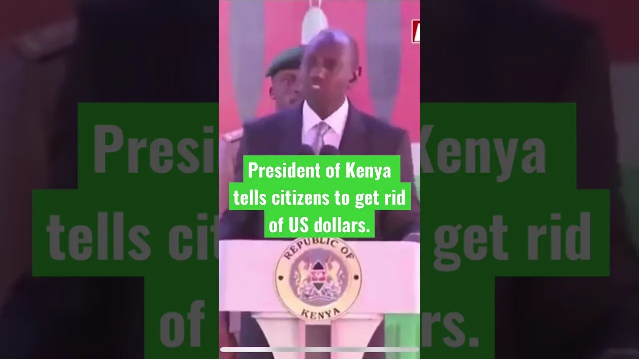 Kenya says drop the US dollar