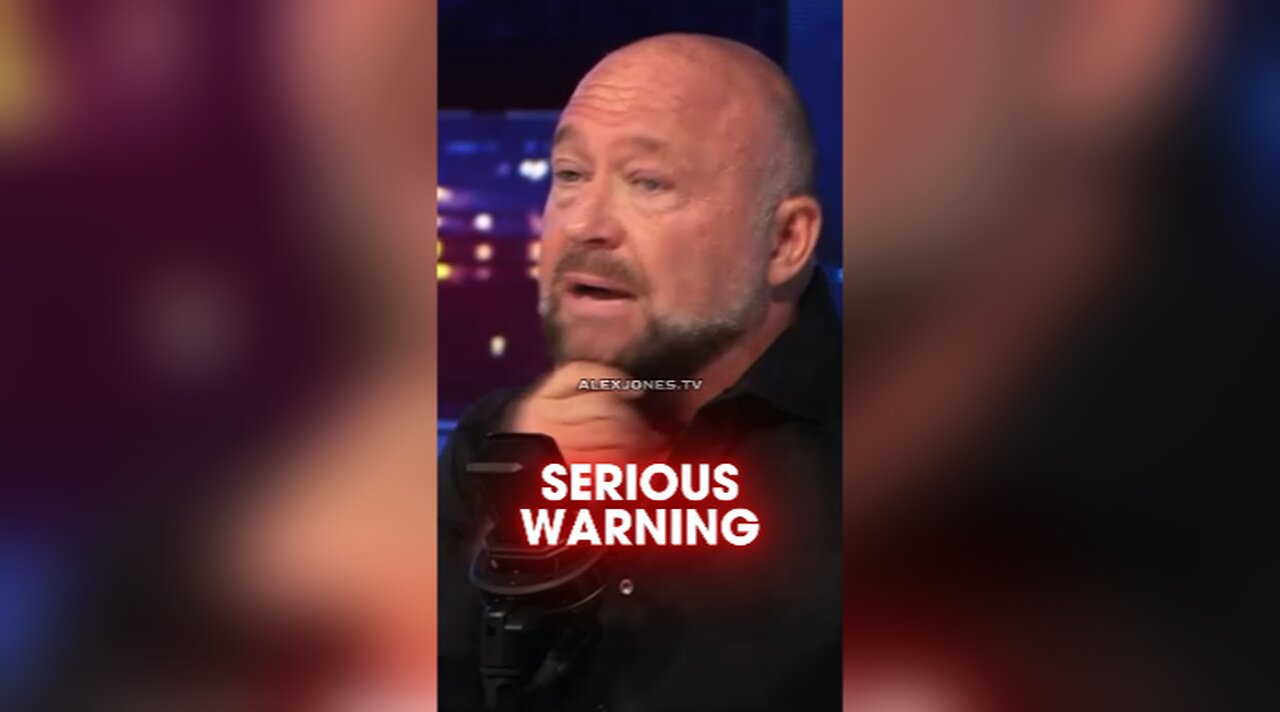 Alex Jones' Eye Begins To Bleed Right After He Demands The Globalists Surrender - 10/25/24