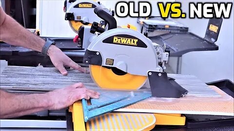 OLD vs. NEW - Dewalt D24000 VS. Dewalt D36000 Tile Saws!