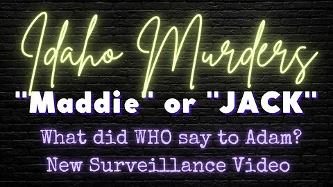 KAYLEE GONCALVES & MADISON MOGEN|NEW SURVEILLANCE VIDEO| WHAT DO YOU HEAR? MADDIE? OR JACK?
