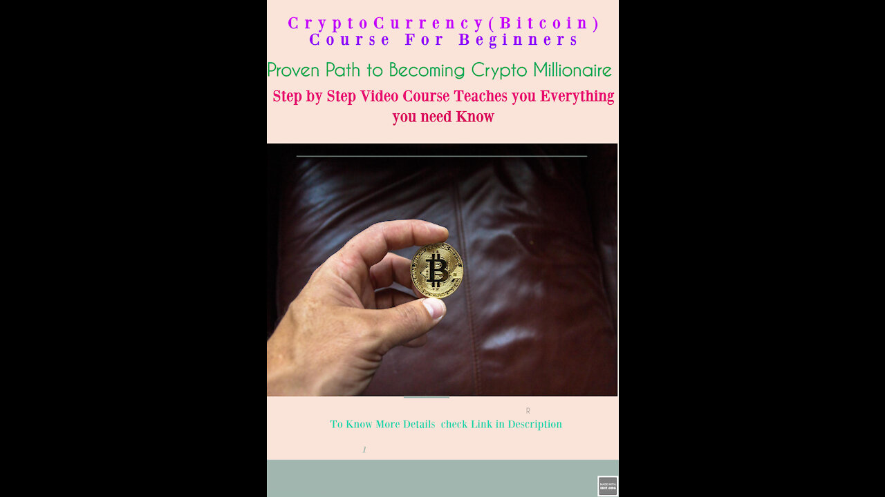 A Crypto Currency (Bit Coin) Trading Video Course for Beginners