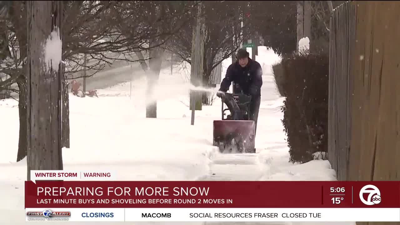Metro Detroit preparing for more snow