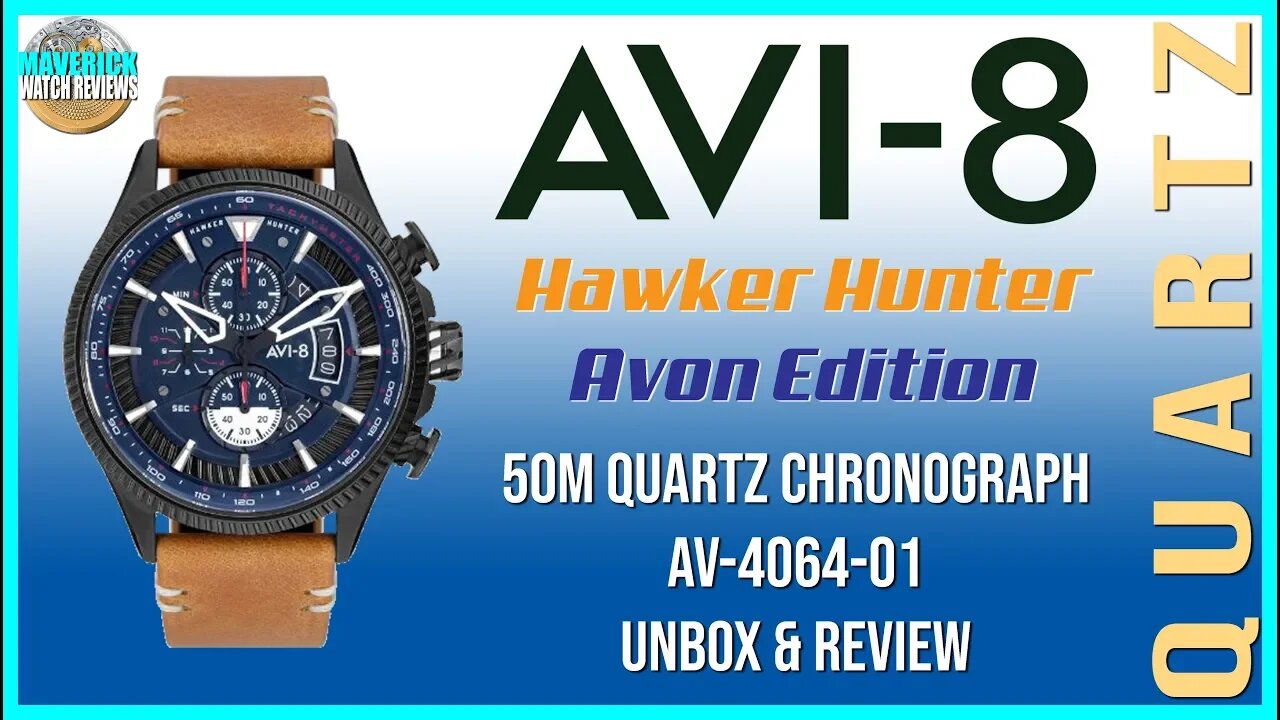 Bombs Away! | AVI-8 Hawker Hunter Avon Edition 50m Quartz Chrono AV-4064-01 Unbox & Review