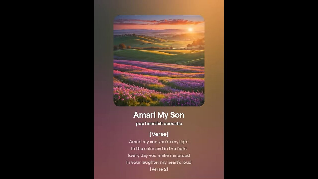 My sons song