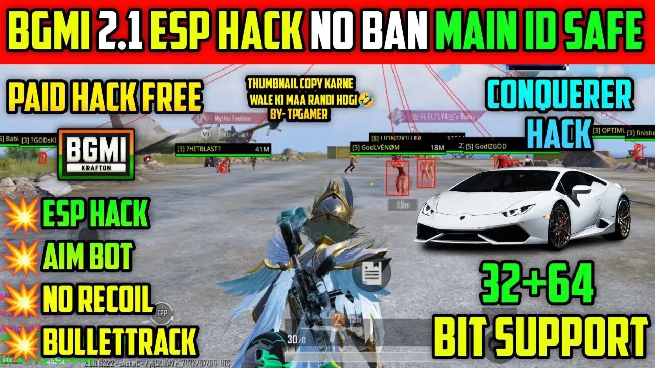BGMI 2.1 CONFIG UPDATE AIMBOT+AIMLOCK AND MAGIC BULLET #bgmiesphack #hackbgmi