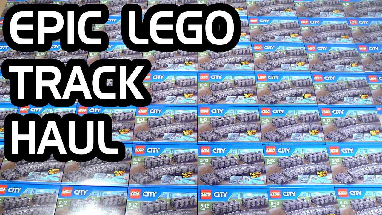 EPIC LEGO TRAIN TRACKS HAUL