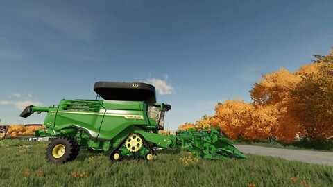 Sunflower Seeds Harvest at Elmcreek Farm Part 81 - FARMING SIMULATOR 22 - Timelapse