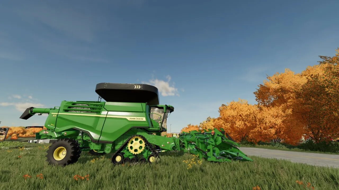 Sunflower Seeds Harvest at Elmcreek Farm Part 81 - FARMING SIMULATOR 22 - Timelapse