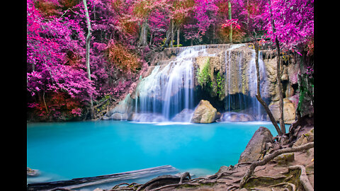 Alpha binaural waterfall sound ASMR - HD version - by JD Savanyu