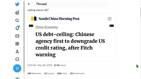 美國主權債務評級被中國機構下調