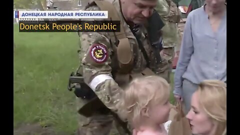 Hard times create strong men. An "Angel" saves children in Donbas (Former Ukraine)