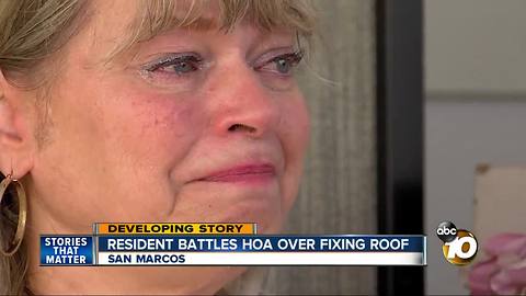 Resident battles HOA over roof