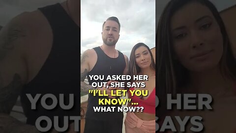 She says: "I'll let you know"...What now 🙄? #Shorts
