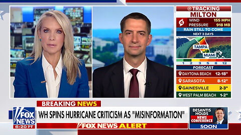 Sen. Cotton Slams Biden-Harris Admin For Being 'Overmatched' By Hurricanes: 'Caught Flat-Footed'