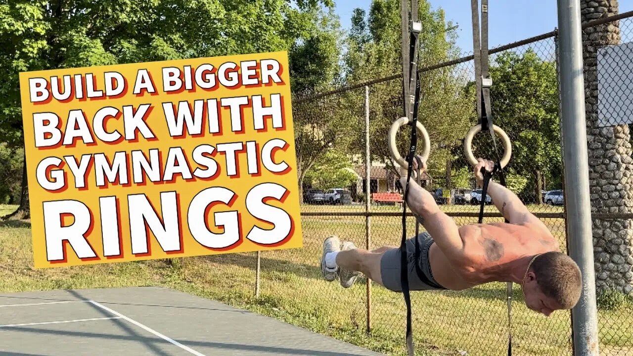 Simple & Effective BACK WORKOUT For MUSCLE MASS & STRENGTH | Gymnastic Rings Build Body Awareness