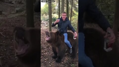 Mundo de conspiración. Ruso monta a oso.