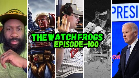Watch Frogs Show 100 - Diaper Biden Debate, Aaron Imholte, Eric July Update, MOON DEBATE & moar