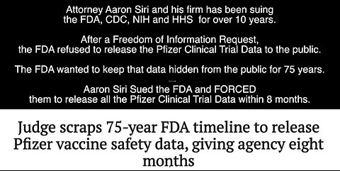 Attorney Aaron Siri - WATCH IF YOU THINK THE VACCINES ARE SAFE AND DO NOT CAUSE AUTISM