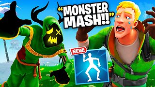 Trolling With MONSTER MASH Emote.. (RAGE)