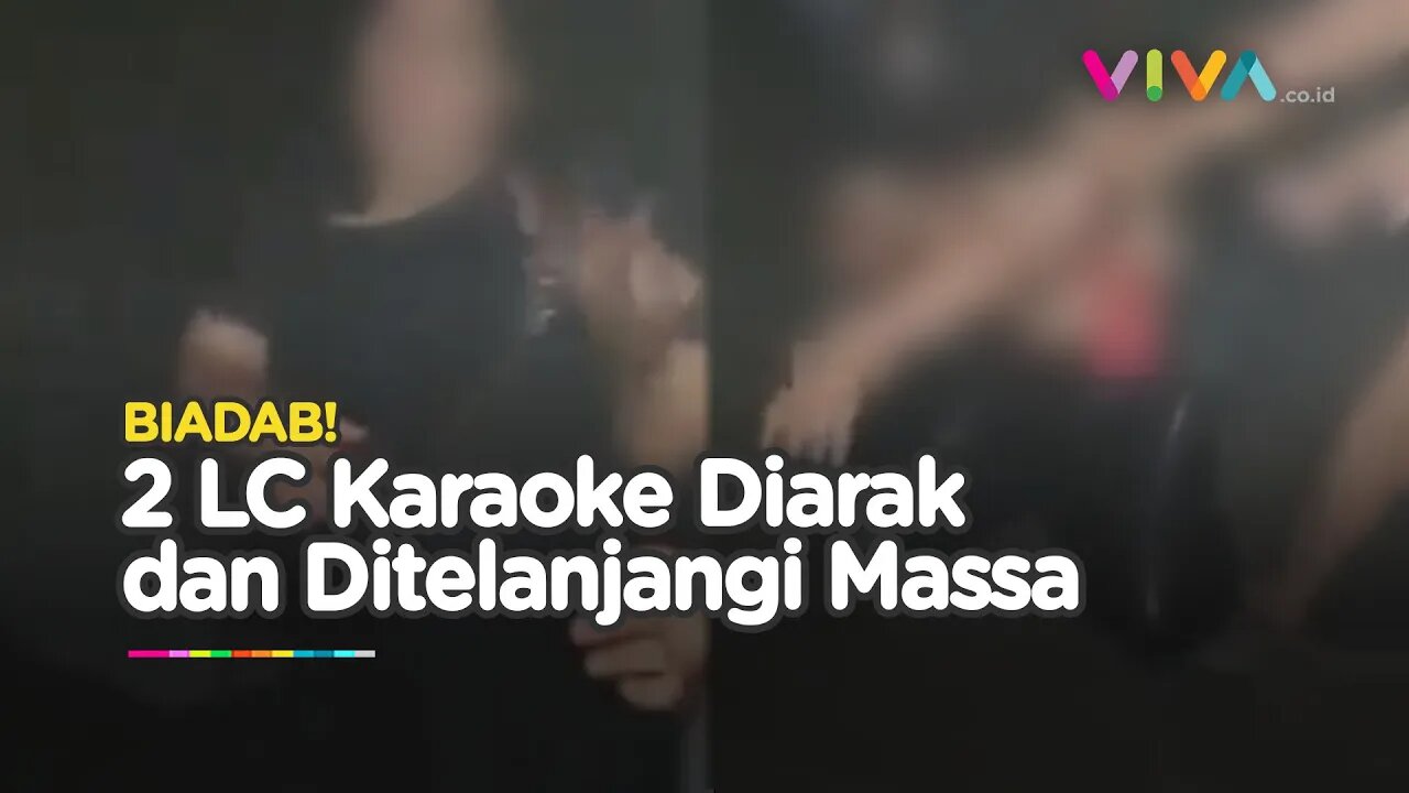 2 LC Karaoke Nyaris Telanjang Diarak dan Diceburkan ke Laut