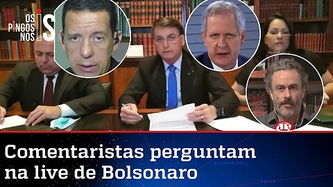 EXCLUSIVO: Entrevista durante a live de Jair Bolsonaro de 06/08/20