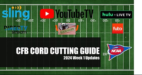 2024 CFB Cord Cutting Guide-Week 1 (Sept 2024) Updates & Current Deals