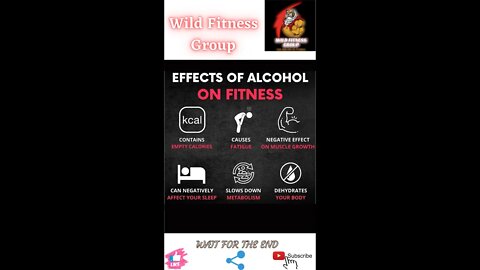 🔥Effects of alcohol on fitness🔥#shorts🔥#viralshorts🔥#fitnessshorts🔥#wildfitnessgroup🔥