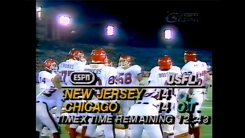 1983 USFL - New Jersey Generals at Chicago Blitz (Part 1 of 2)