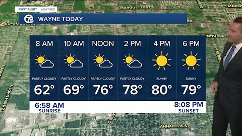 Metro Detroit Forecast: Getting warmer; chance of rain tomorrow