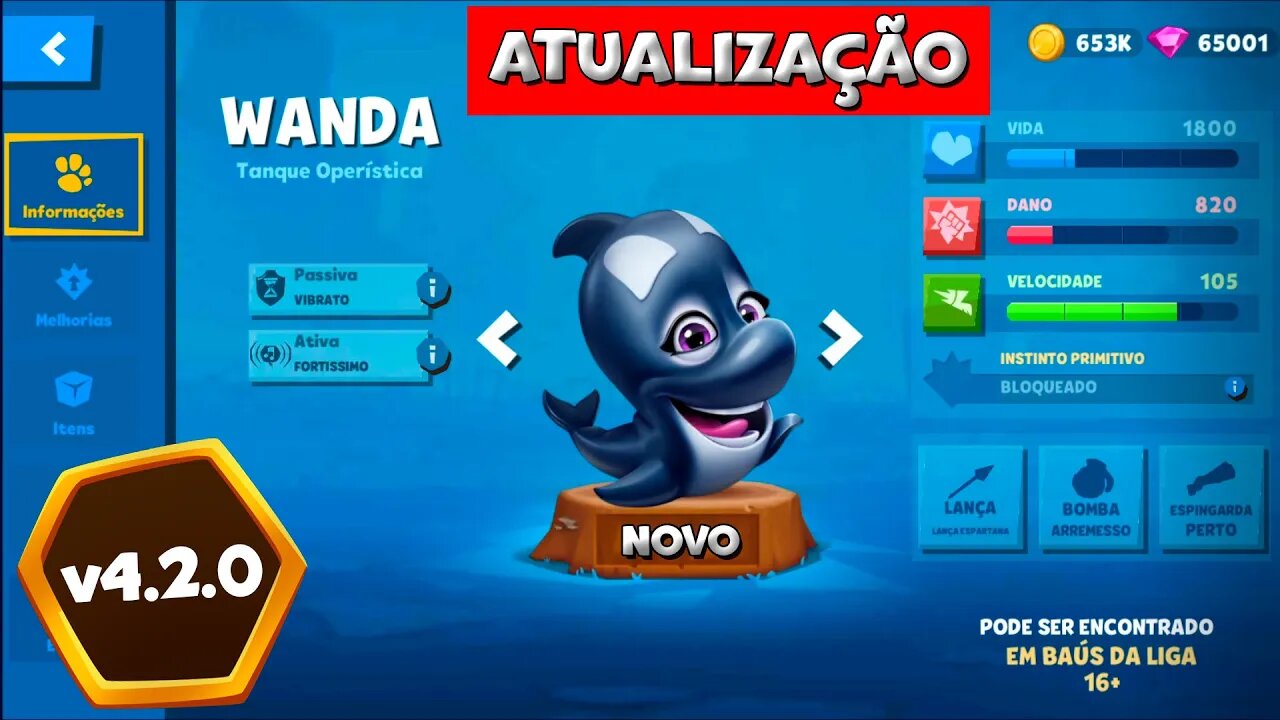 Wanda "ORCA" NOVO PERSONAGEM CHEGOU! | NOVA ATUALIZAÇÃO 4.2.0 ZOOBA