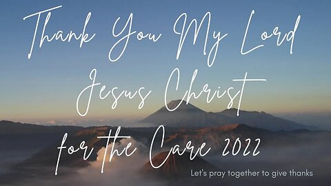 Minute PRAYER THANK YOU MY LORD JESUS CHRIST