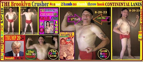 13 games bowled Glow ball two hand Hook ball #03 bowler #214 with the Brooklyn Crusher 02-16-24