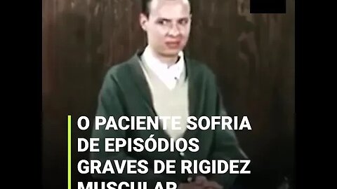 A entrevista sombria com um jovem em um hospital