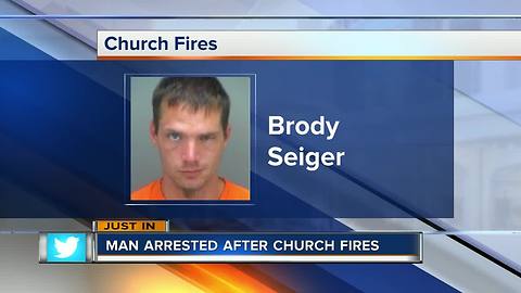 Man accused of setting fires at 2 churches in Pinellas County says he did it 'for God'